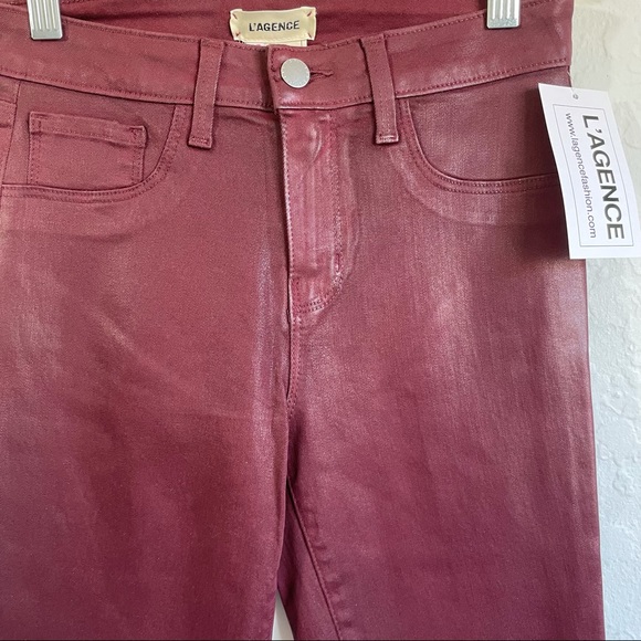 L’Agence Margot High Rise Coated Skinny Jeans - Picture 7 of 12